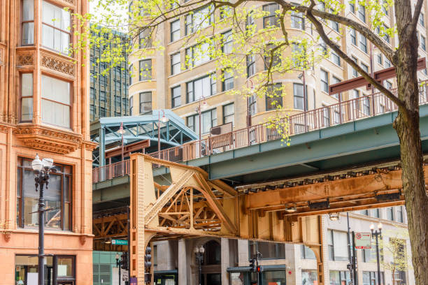 Free Stock Photo of Urban scene with elevated train tracks | Download ...
