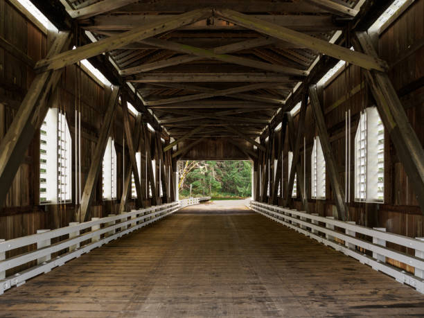 istock Dorena Covered Bridge Interior Lane County Oregon 2118451836