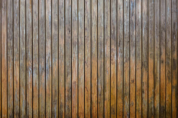 istock Full frame shot of wooden panel background and texture. 2118453435