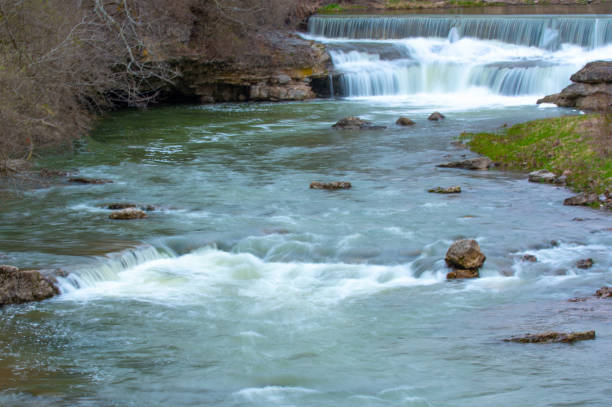 istock Waterfall and rapids-Pipe Creek Falls-Cass County, Indiana 2118491057