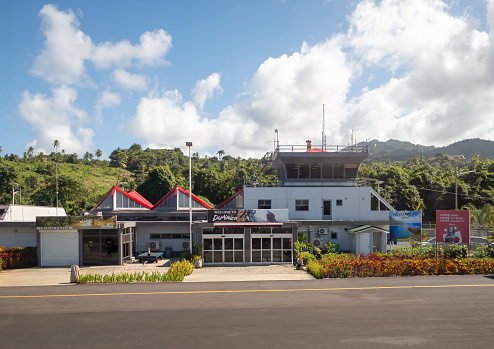 Marigot, Dominica - 24th February 2024: Douglas-Charles Airport is the main airport serving the island of Dominica