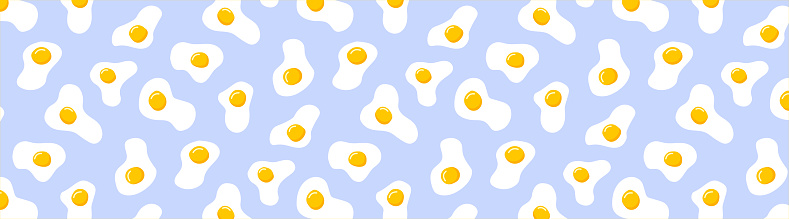 sunny side up fried egg cute seamless icon background wallpaper