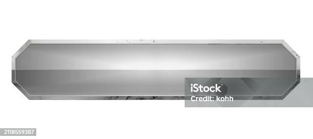 Silver Rounded Banner Luxurious Silver Banner D Silver Border Stock Illustration - Download ...