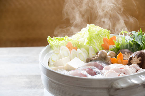 istock Cod Nabe - A steaming hotpot dishJapanese hot pot dishes 2118776099