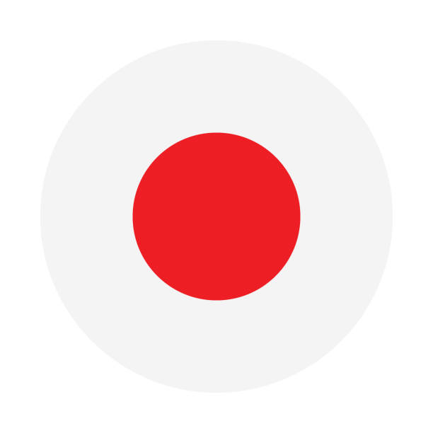 istock Japan flag. Circle icon flag. Standard color. Button flag icon. Digital illustration. Computer illustration. Vector illustration. 2118812761
