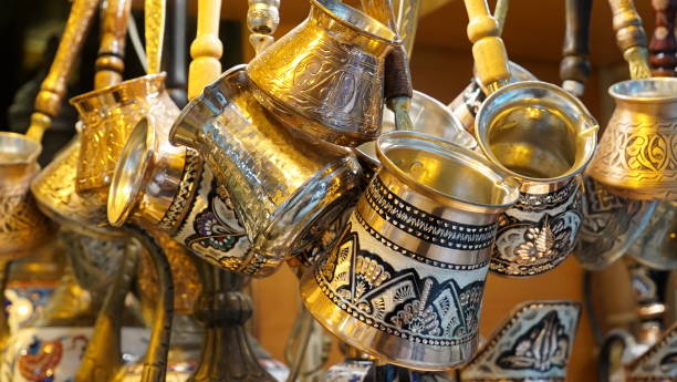 istock Coffee pots from Istanbul Grand Bazaar 2118876417