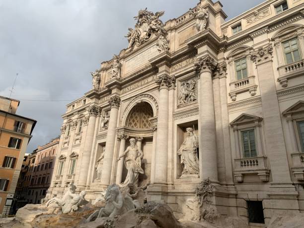 istock Historical Trevi Fountain from Rome 2118885813