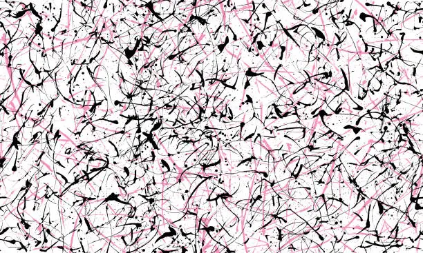 Vector illustration of Abstract splashes, seamless texture