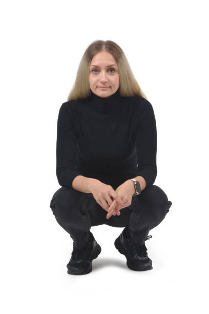 istock full protrait of a woman on white background 2118993972