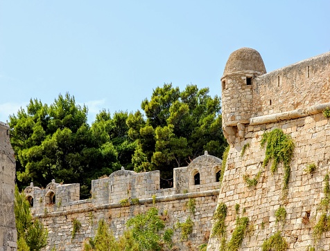 Venetian Fortezza of Rethymno also kwon as Citadel of the city of Rethymno in Crete, Greece