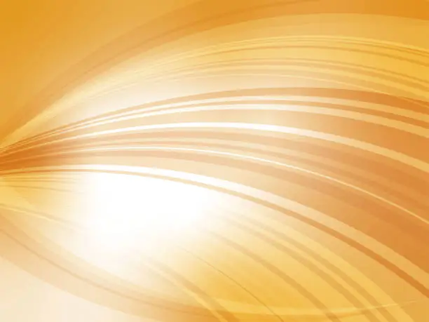 Vector illustration of Abstract background material of a wave image swirling at high speed_orange gold