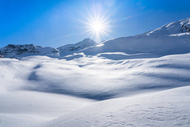 istock Winter snow covered mountain, Saas-Fee, Switzerland 2119126533