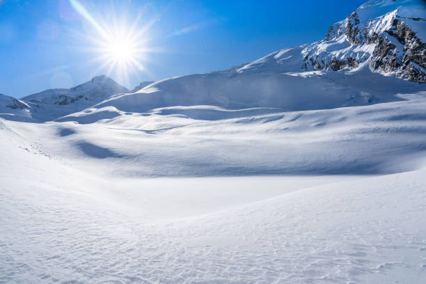 istock Winter snow covered mountain, Saas-Fee, Switzerland 2119130181