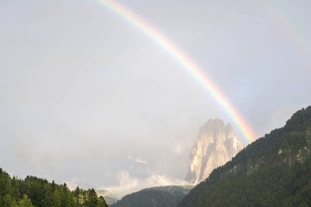istock Rainbow over Sassolungo, South Tyrol Italy 2119132214