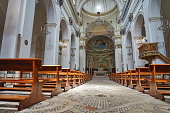 Interior of the cathedral of Santa Maria Assunta in Spoleto