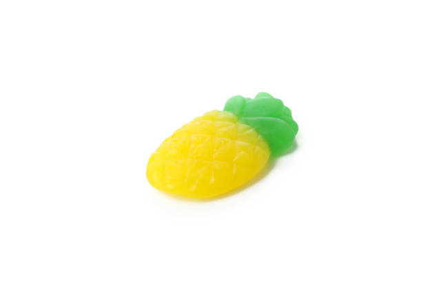 Tasty gummy candy isolated on white background.