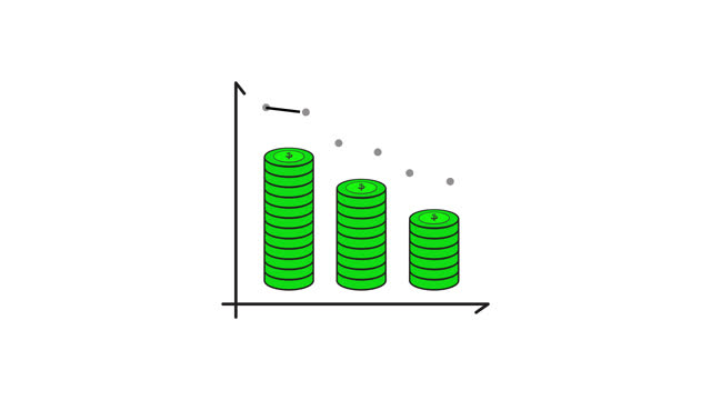 animated video of economic growth curve with coin icon. looping motion graphic of finance theme