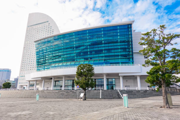 Yokohama International Peace Conference Center, also known as Pacifico Yokohama National Hall (Minatomirai, Yokohama City) On a sunny morning in February 2024, Pacifico Yokohama National Hall, also known as the Yokohama International Peace Conference Center, is located on the seaside in the Minato Mirai district of Yokohama City, Kanagawa Prefecture. ちやほや stock pictures, royalty-free photos & images