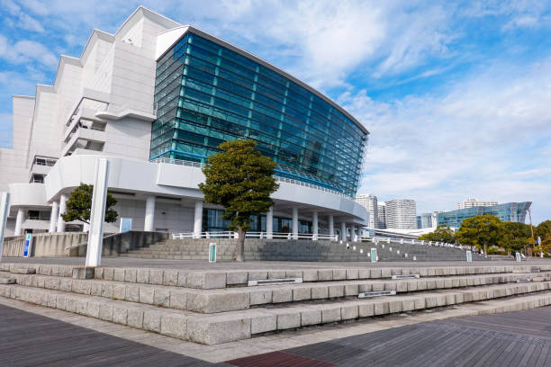 Yokohama International Peace Conference Center, also known as Pacifico Yokohama National Hall (Minatomirai, Yokohama City) On a sunny morning in February 2024, Pacifico Yokohama National Hall, also known as the Yokohama International Peace Conference Center, is located on the seaside in the Minato Mirai district of Yokohama City, Kanagawa Prefecture. ちやほや stock pictures, royalty-free photos & images