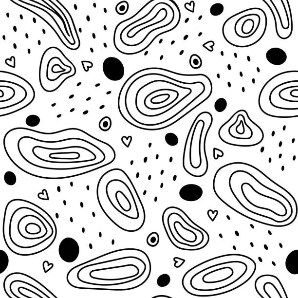 Vector illustration of doodle seamless pattern