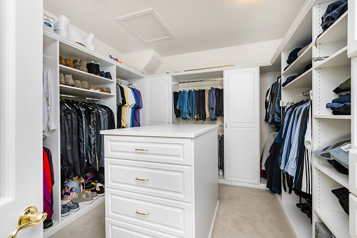 Neat and orderly closet with all essential items