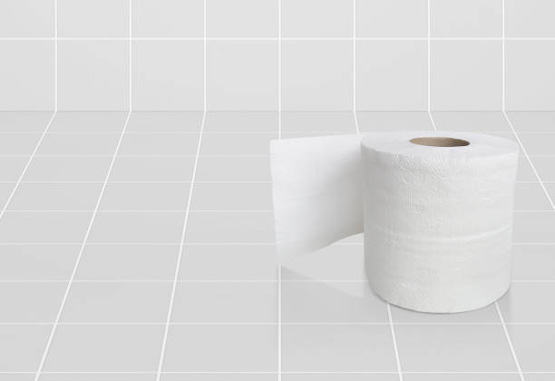 Heap of toilet papers on tableToilet papers on the side of the table