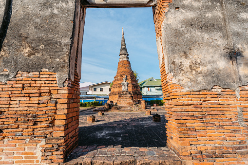 Wat Suwannawas in Ayutthaya district in Thailand.