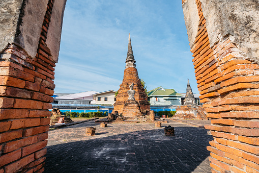 Wat Suwannawas in Ayutthaya district in Thailand.