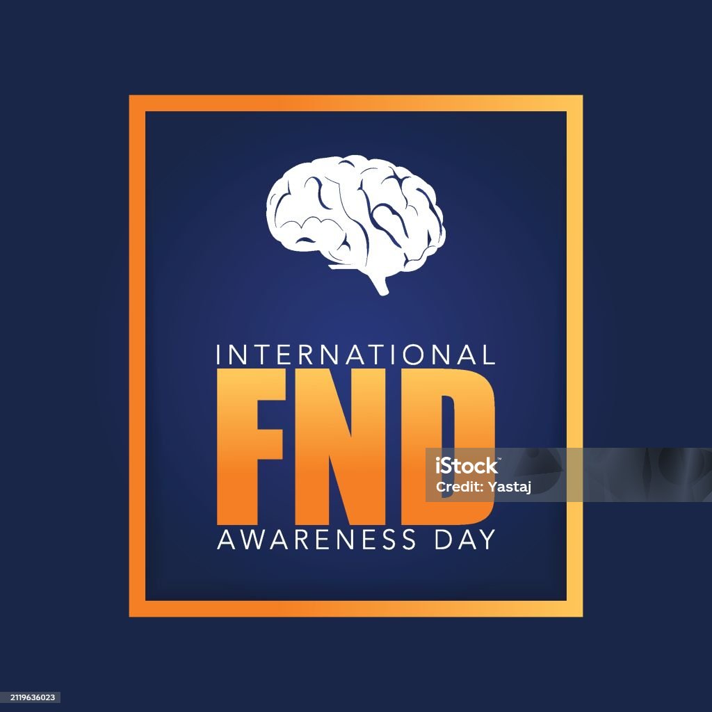 Fnd Svg Fnd Awareness Day Vector Illustration Brain And Ribbon Banner Use To ...