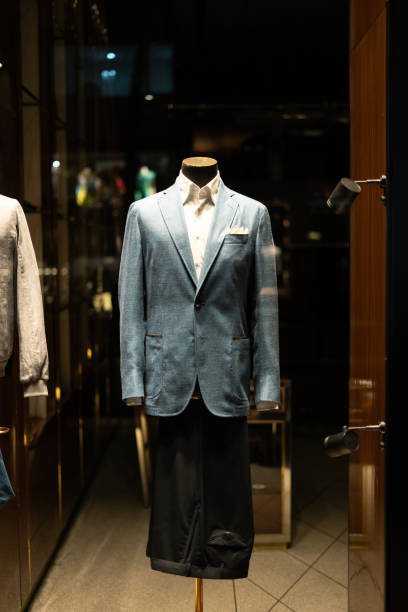 Stylish suit in the store window