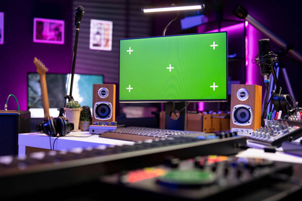 istock Empty space used for editing and recording music with electronic gear 2119853355