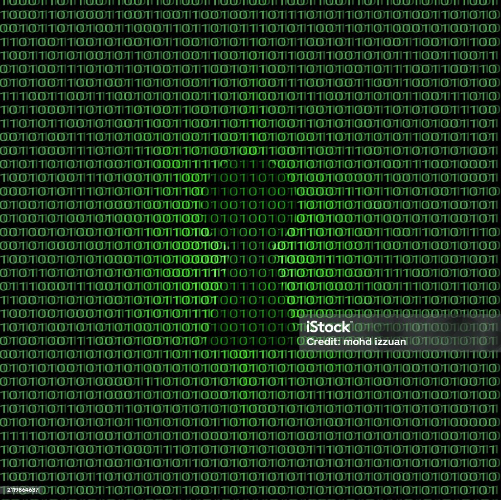 Glowing Computer Binary Code And Keyhole Stock Photo - Download Image ...