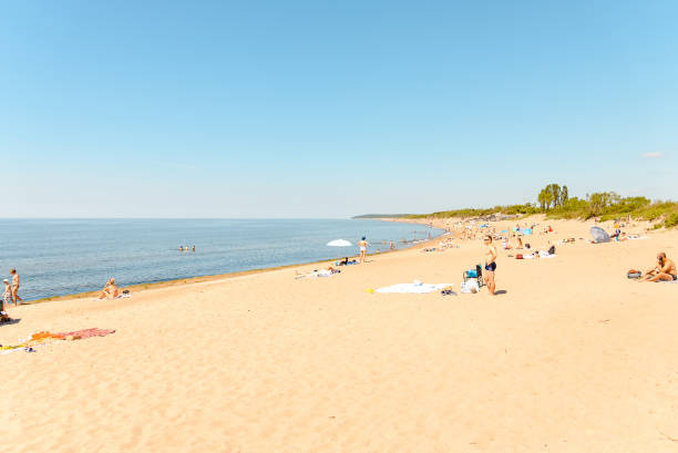 istock Crowded beach in summer hot bright summer day.Klaipeda Lithuania June 24 2022. 2119894600