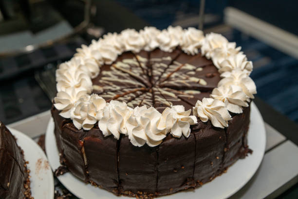 istock Chocolate cake served for dessert at an event 2119968476