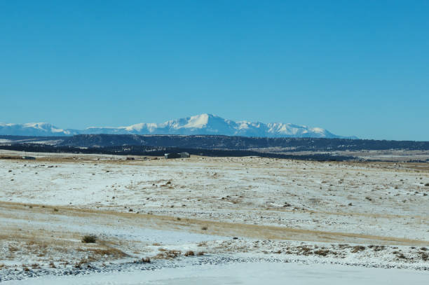 파이크스 피크(pike's peak) 산 전망 - mountain peak long colorado mountain 뉴스 사진 이미지