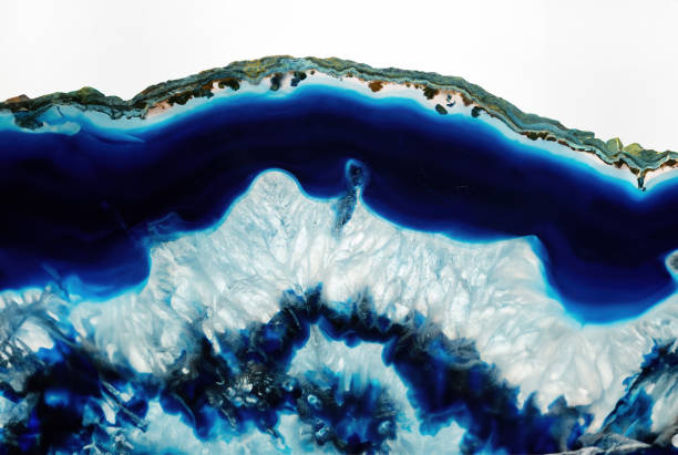 Nature. Crystallization. Abstraction. Macro Photography. Minerals. Blue. Rocks. Backgrounds - Subjects. Geodes - Minerals. Layered. Patterns. Geology. Close-up. Art. Posters. Vibrant colors. Crystal therapy. Amber. Rock formations.