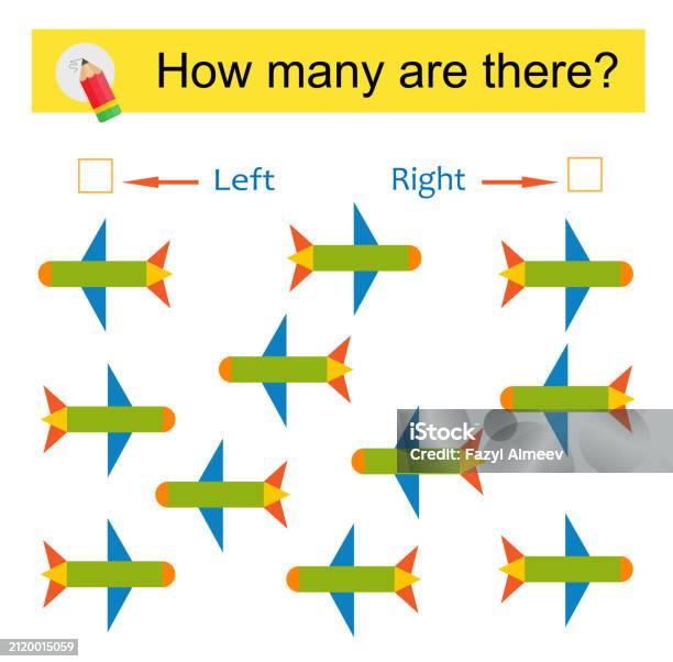 Airplane Collage Math Math Activity For Kids Cartoon Airplane Stock Illustration - Download ...