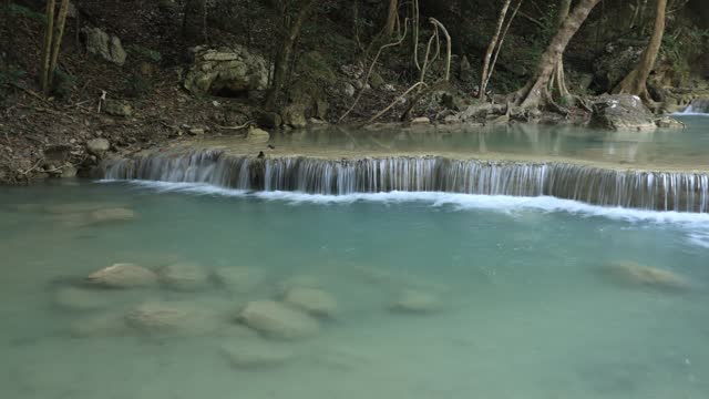 Little waterfall in Erawan Waterfall , Erawan National Park in Kanchanaburi, Thailand