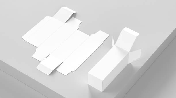 istock Box mock up isolated on white background. Cosmetics or medicine box mock up. 3D illustration. 2120113844