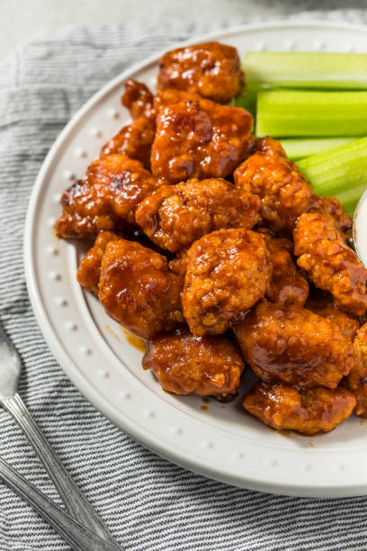 istock Spicy Boneless Barbecue Chicken Wings 2120170438