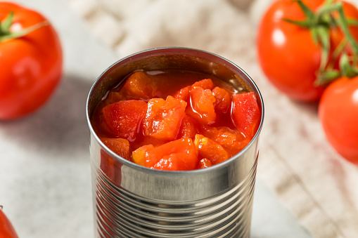 Raw Organic Diced Canned Tomatoes to use for Cooking