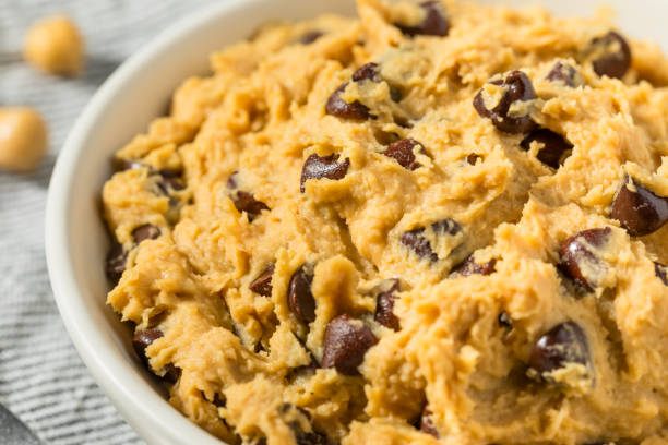 istock Healthy Vegan Chickpea Cookie Dough 2120175228
