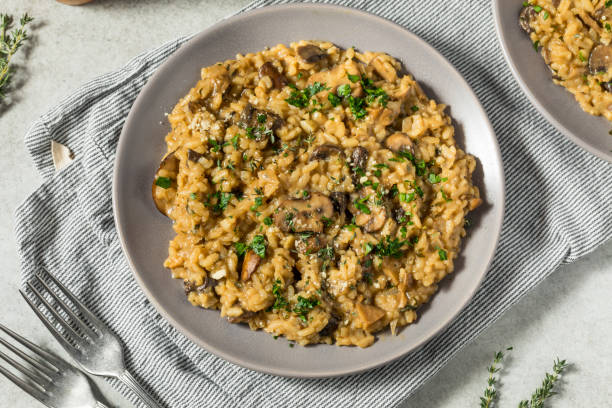 istock Healthy Italian Mushroom Risotto 2120176757