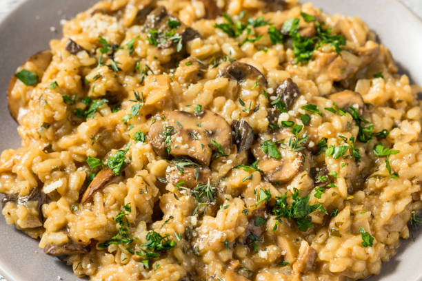 istock Healthy Italian Mushroom Risotto 2120179385