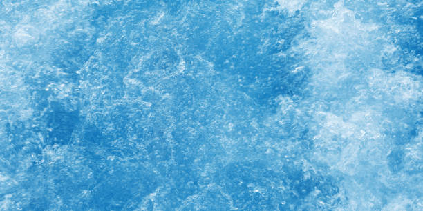 istock Abstract transparent water texture, bubbling clear water as textured banner, purity and beauty of nature, natural ripples and waves on white blue aquatic surface, nature environment background 2120234761