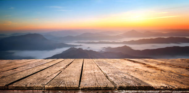 Table top and blur nature of the background