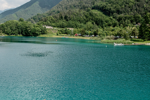 lake in Trentino , Italy.  Lago Ledro