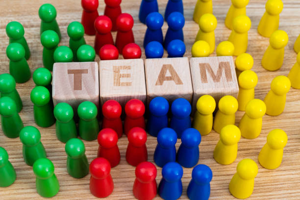 istock Wooden blocks with word team 2120335832