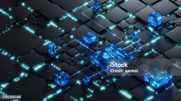 Data Streaming Computer Network Concept Symbol Of Technology Networking ...