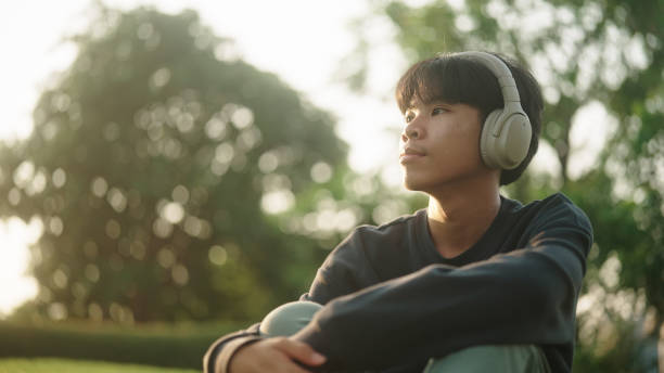 istock Boy relaxing in the nature. 2120400283